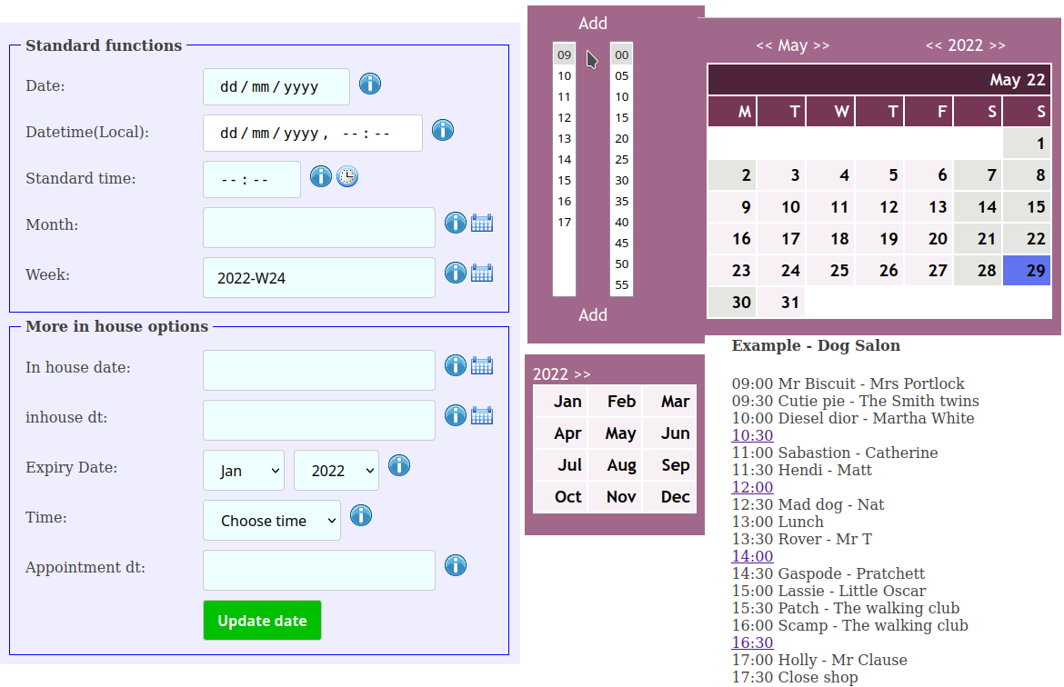 Calendar class