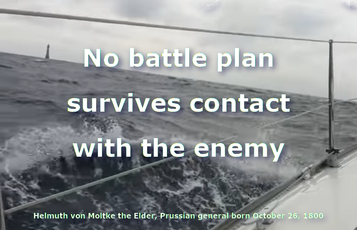 No battle plan survives contact with the enemy